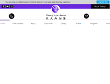 Tablet Screenshot of danceaa.org